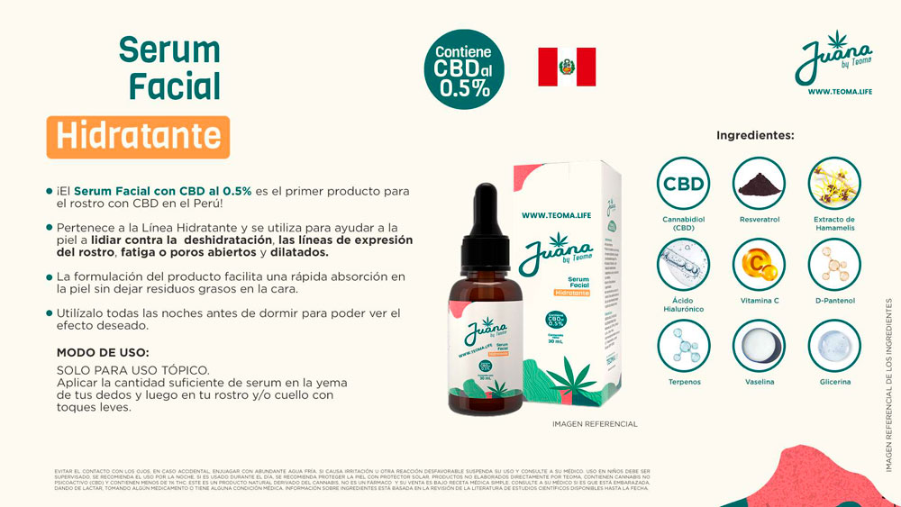 SERUM FACIAL HIDRATANTE CBD
